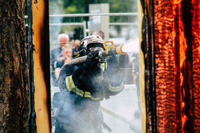 Man working at camera