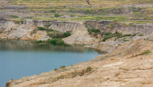 Scenic view of rock formations