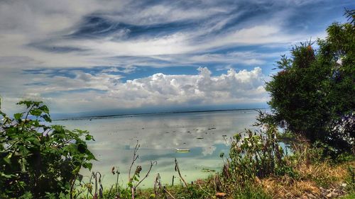 Scenic view of sea against sky