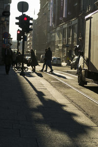 People on city street