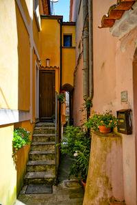 A street of maratea, a village of basilicata region in italy.