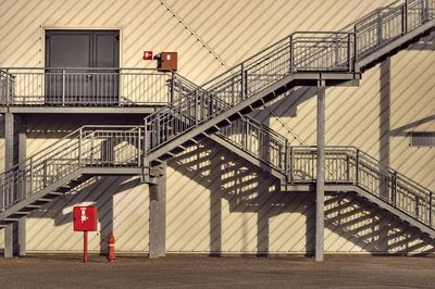 Staircase of bridge