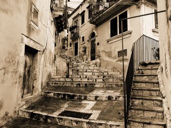 Narrow alley amidst old buildings