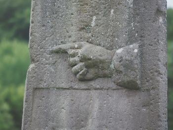 Close-up of stone wall