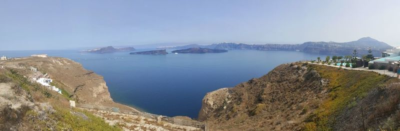 Panoramic view of sea against sky