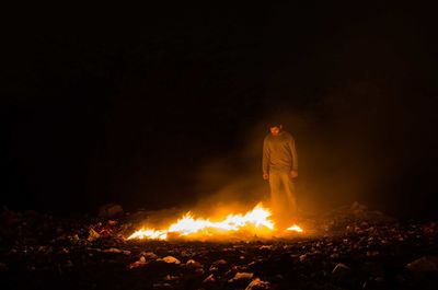 Bonfire at night