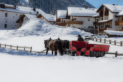 View of a snow covered landscape