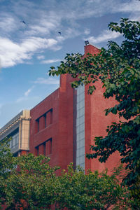 Low angle view of building against sky