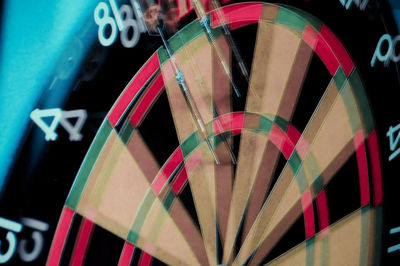 Close-up of multi colored umbrella