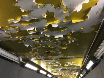 Close-up of yellow built structure