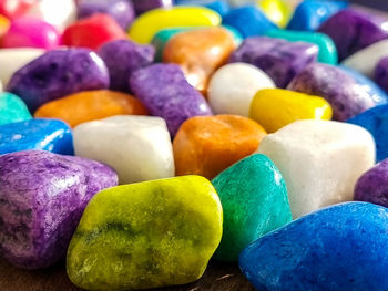 Full frame shot of multi colored candies