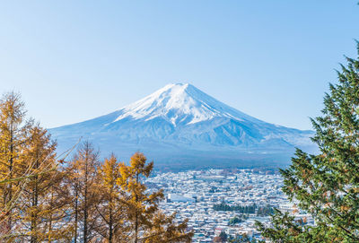 Scenic view of mountain against sky