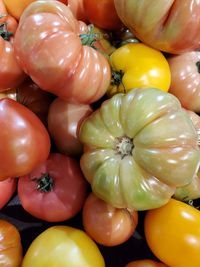 Full frame shot of fruits for sale at market