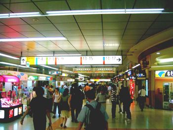 Interior of subway station