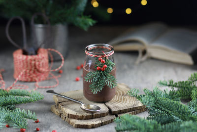 Close-up of drink on table