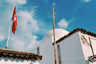 Low angle view of building against sky