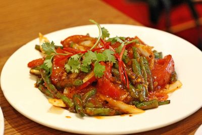 Close-up of food on plate