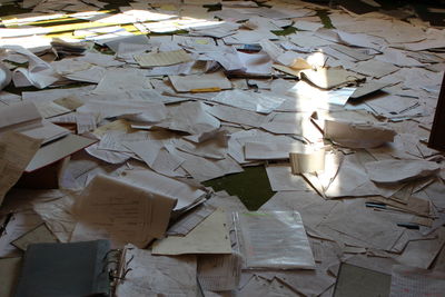 Close-up of paper papers