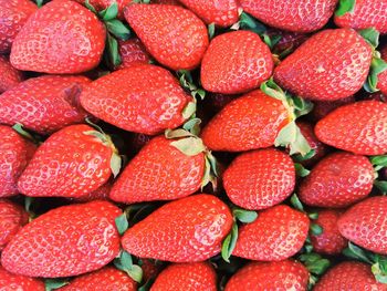 Full frame shot of strawberries