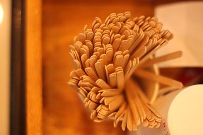 Close-up of bread on table