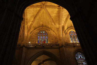 Low angle view of historical building