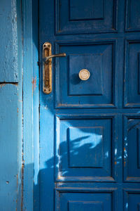 Close-up of closed door