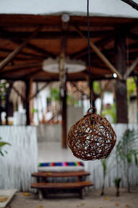 Close-up of decoration on table