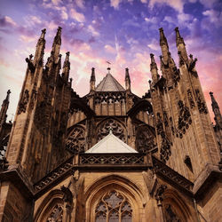 Low angle view of historical building against sky