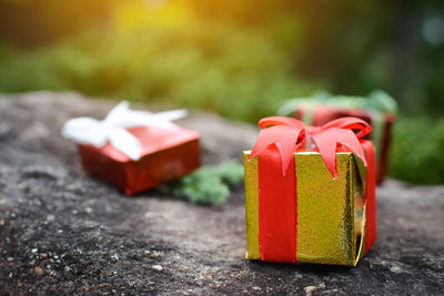 Close-up of christmas decoration