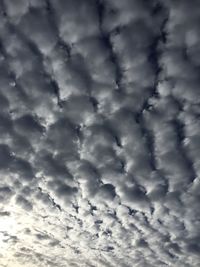 Low angle view of cloudy sky