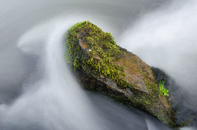 Scenic view of waterfall