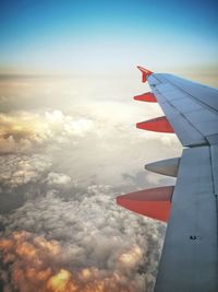 Aerial view of cloudscape against sky