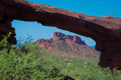 View of rock formations