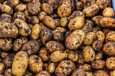 Full frame shot of potatoes