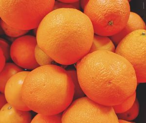 Full frame shot of oranges in market