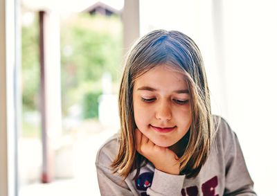 Portrait of a smiling girl
