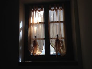 Close-up of window in house