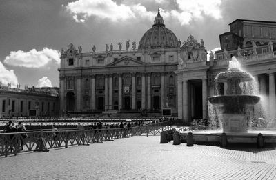 View of st. peter against cloudy sky