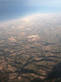 Aerial view of landscape against sky