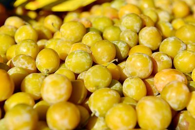 Full frame shot of fruits for sale at market stall