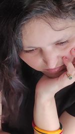 Close-up portrait of a girl