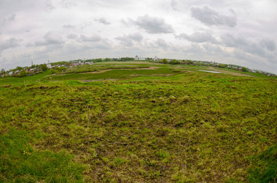 Scenic view of landscape against sky
