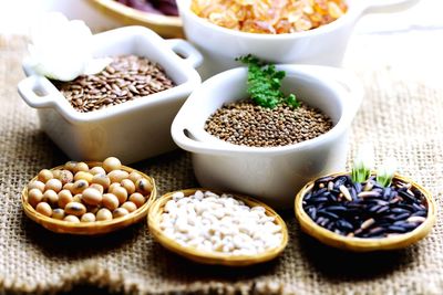 Close-up of food on table