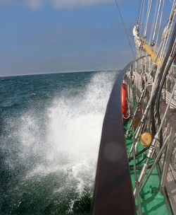 Panoramic view of sea against sky