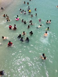 People in swimming pool