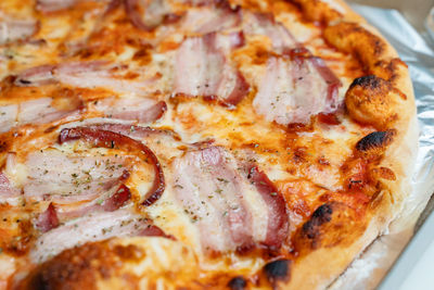 Close-up of pizza