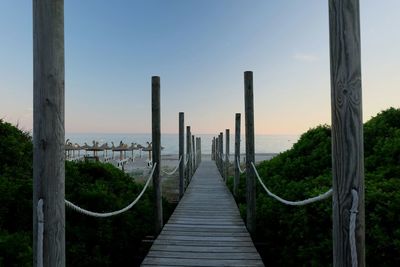 Walkway leading to pier