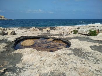 Scenic view of sea against sky