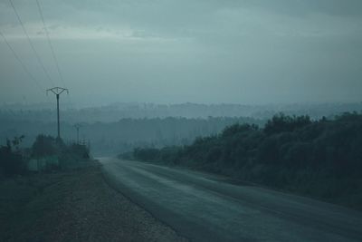 Road passing through landscape