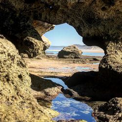 Scenic view of rock formation